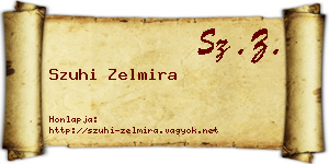 Szuhi Zelmira névjegykártya